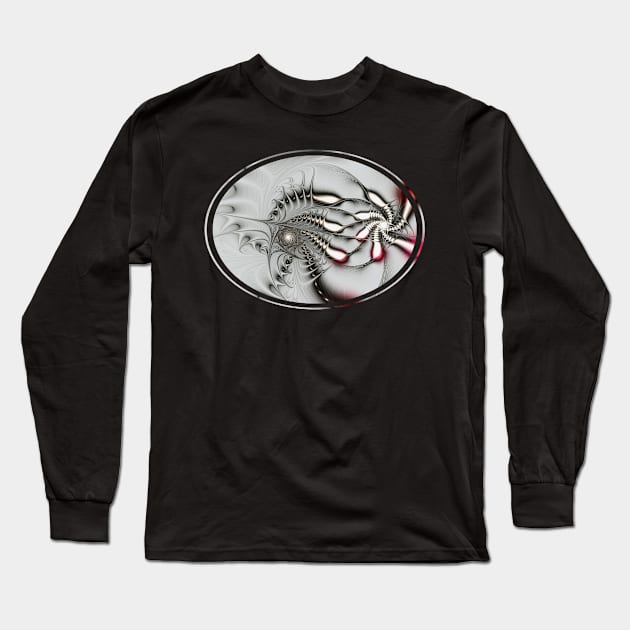 Aggressive Grey Long Sleeve T-Shirt by Anastasiya Malakhova